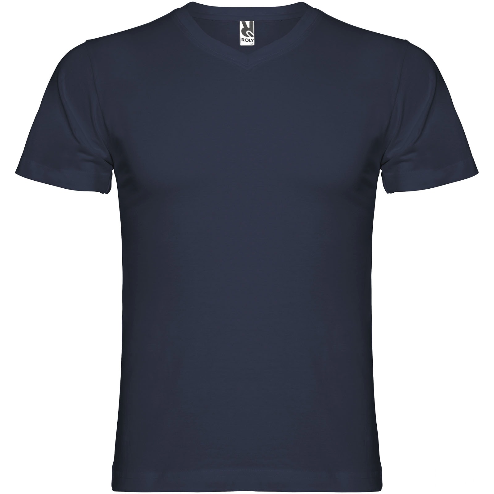 Samoyedo kortermet T-skjorte med V-hals til herre med trykk