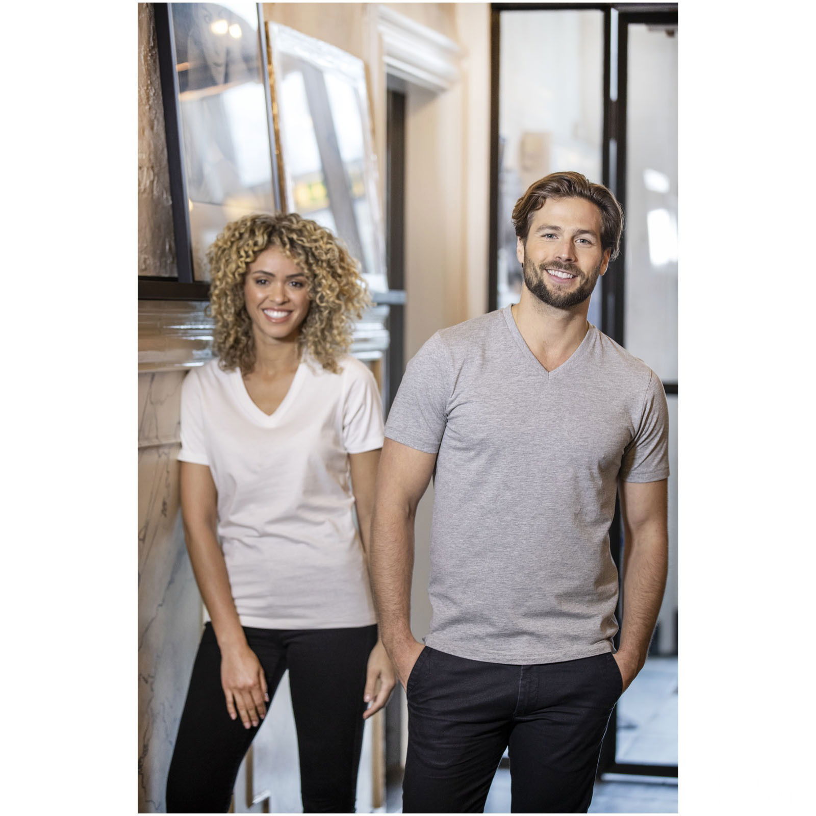 Somoto short sleeve men's v-neck t-shirt 