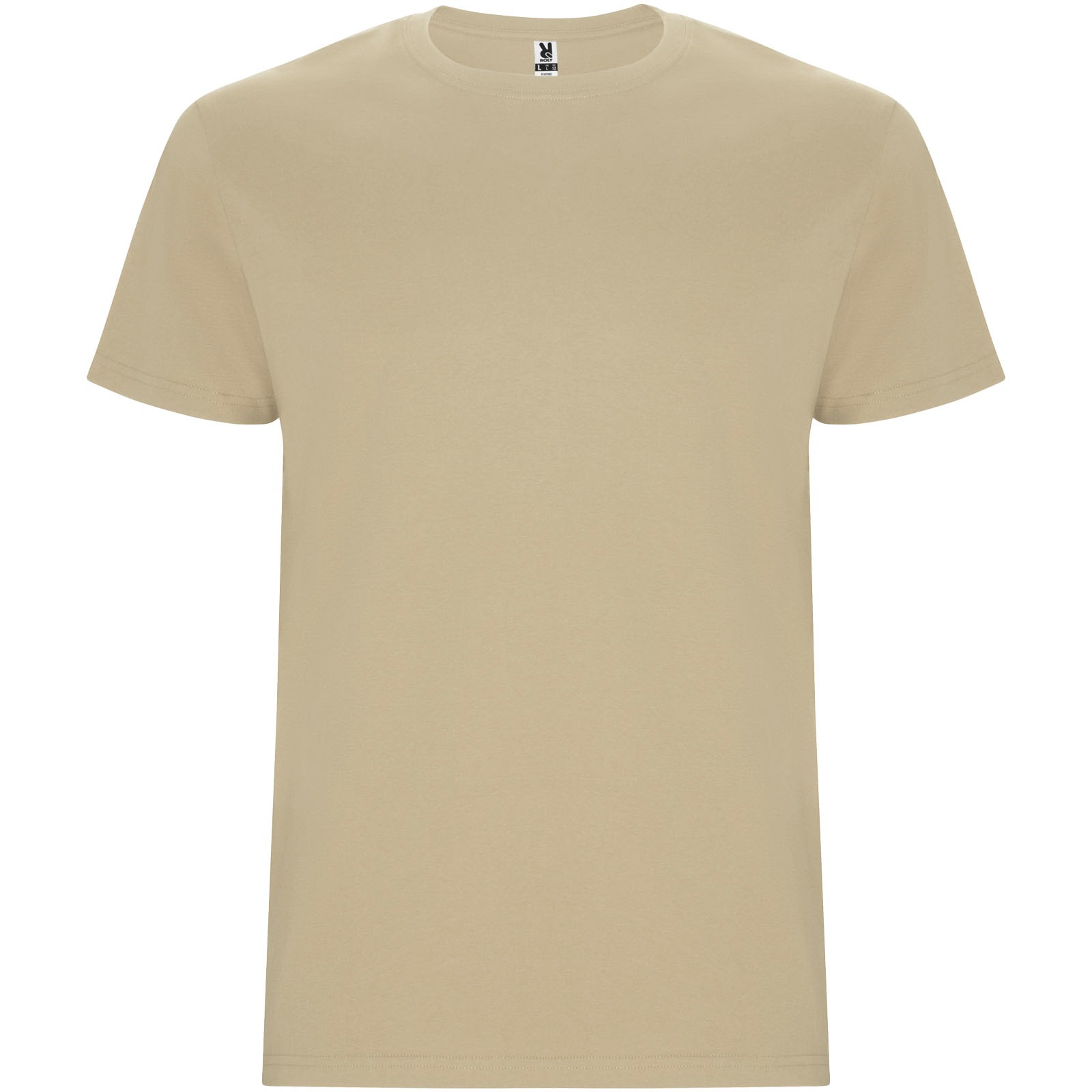 Stafford kortärmad T-shirt för herr - Sand med tryck