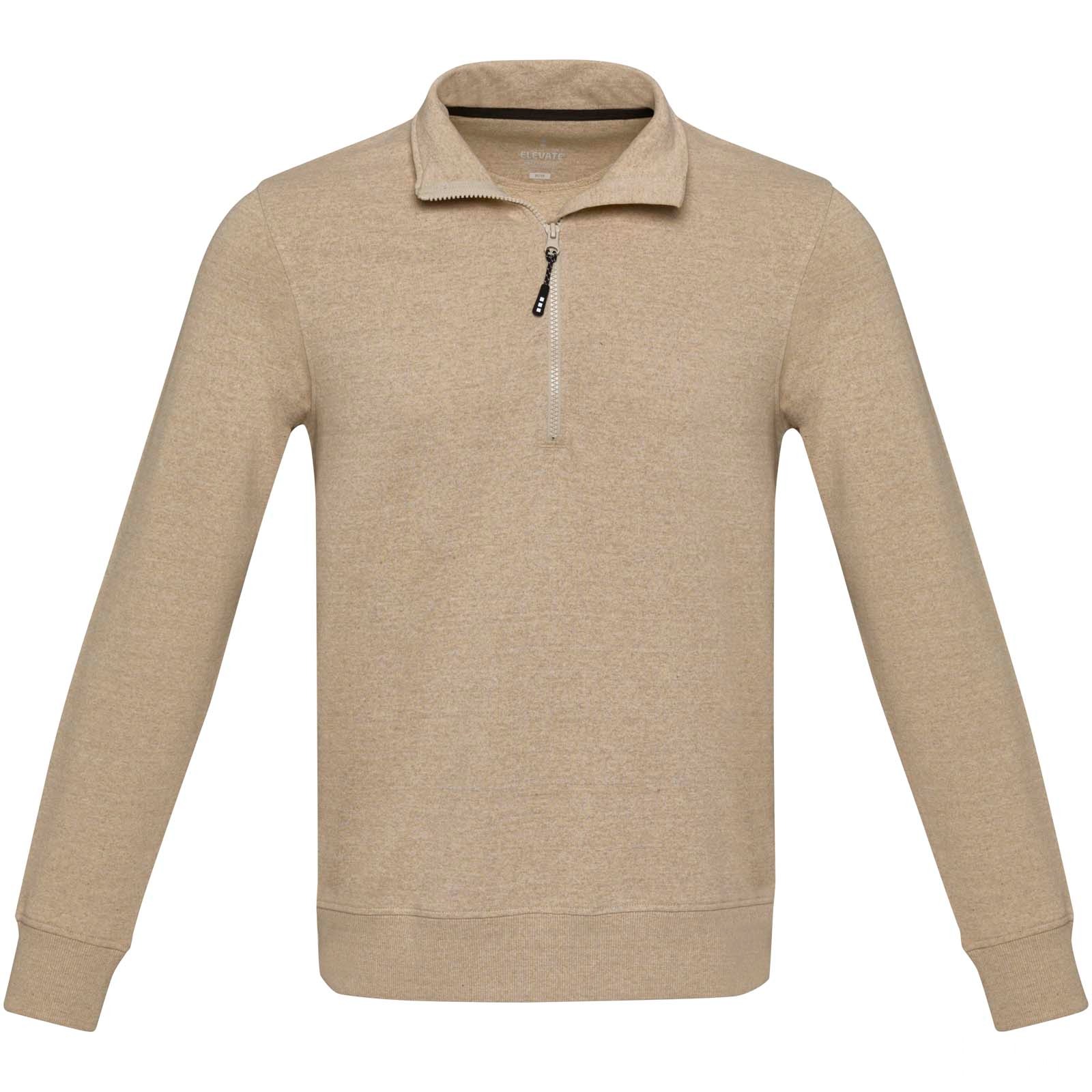 Tin unisex Aware™ recycled quarter zip sweater 