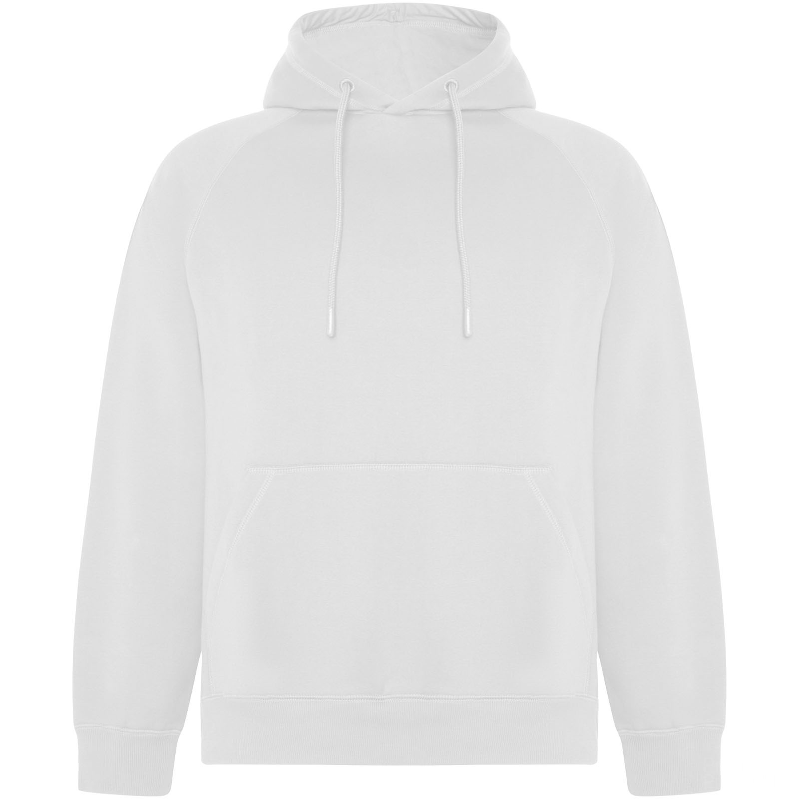 Vinson unisex hoodie ekologisk bomull - Vit med tryck