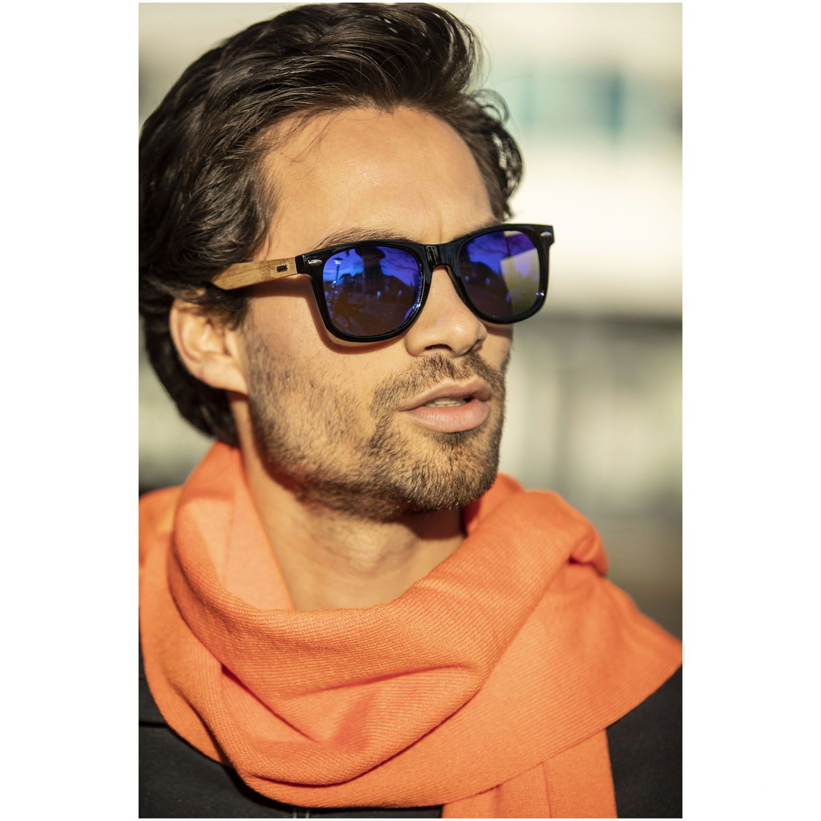 Hiru rPET/träspeglade polariserade solglasögon i presentförpackning