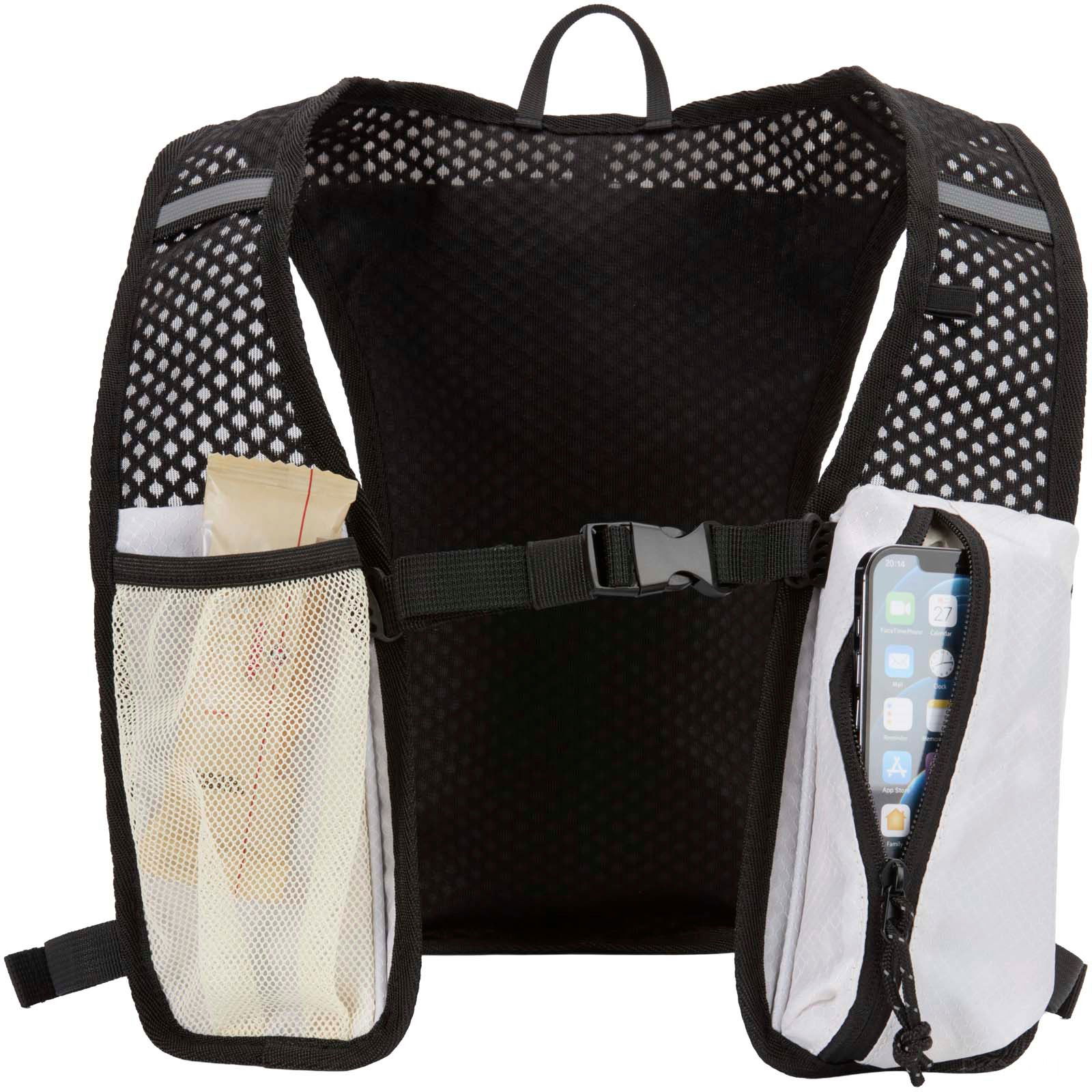 Nomad löparväst med vätskepaket av GRS-återvunnet material 5 l - Sandsten med tryck