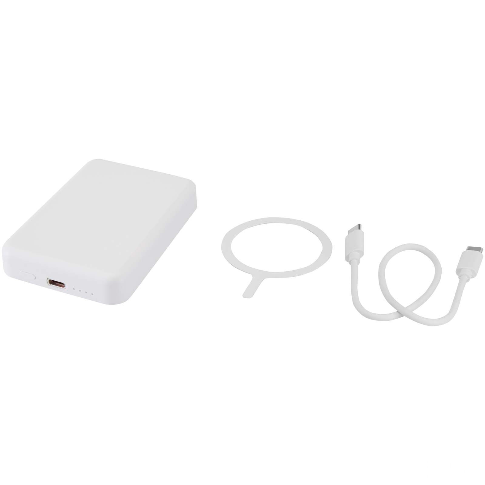 Acrab 5 000 mAh 15 W magnetisk trådløs powerbank med 20 W PD av resirkulert plast med logo