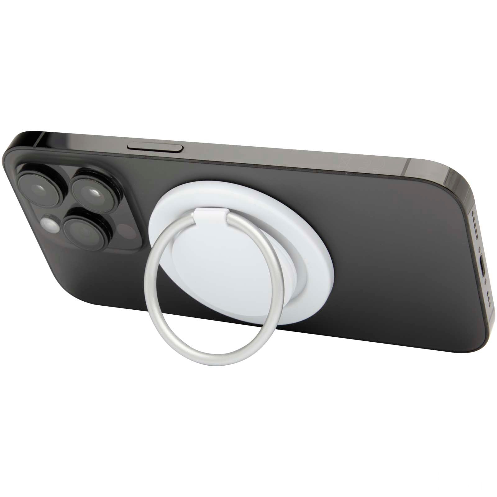 Albali magnetisk telefonholder av resirkulert plast med ringstativ med logo