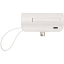 Alnair 5 000 mAh 10 W Type-C powerbank av resirkulert plast med innebygd flipstativ og 2-i-1-kabel med trykk - bilde 3