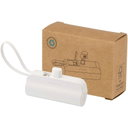 Alnair 5 000 mAh 10 W Type-C powerbank av resirkulert plast med innebygd flipstativ og 2-i-1-kabel med trykk - bilde 5