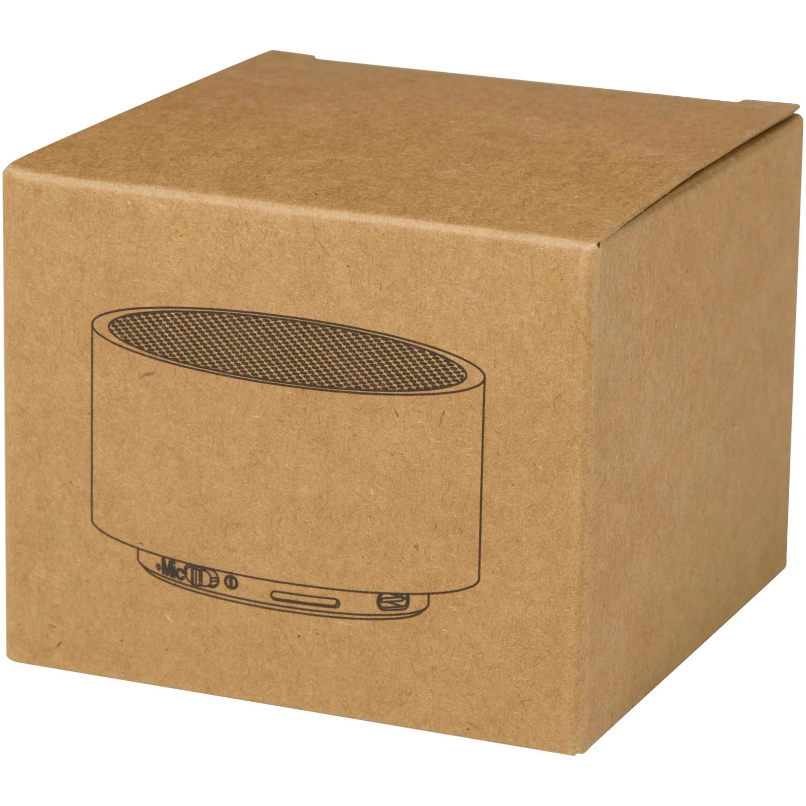 Ankaa trådlös Bluetooth®-högtalare på 3 W av återvunnet aluminium - Röd med tryck