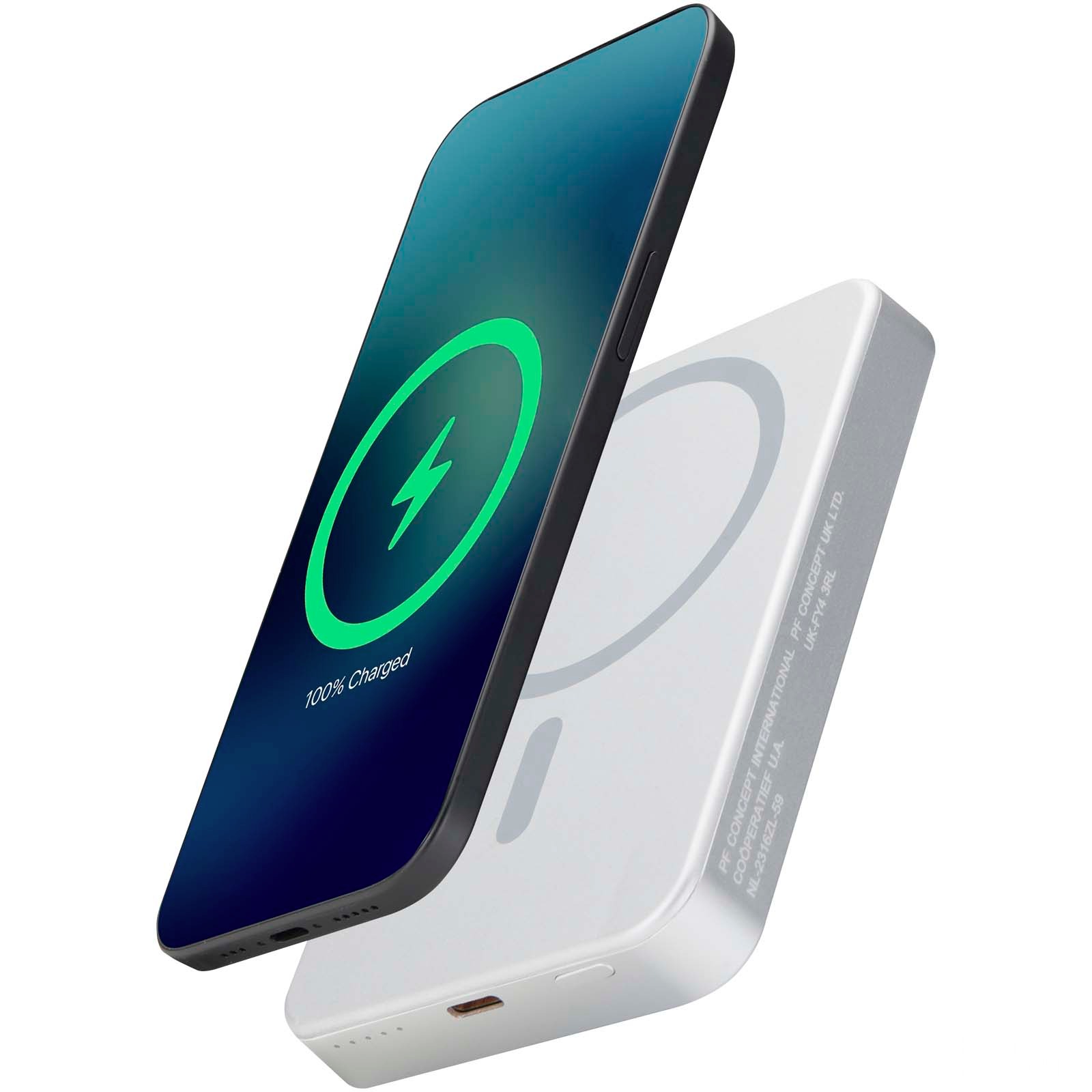 Avis 10 000 mAh magnetisk powerbank i RCS-återvunnet aluminium 