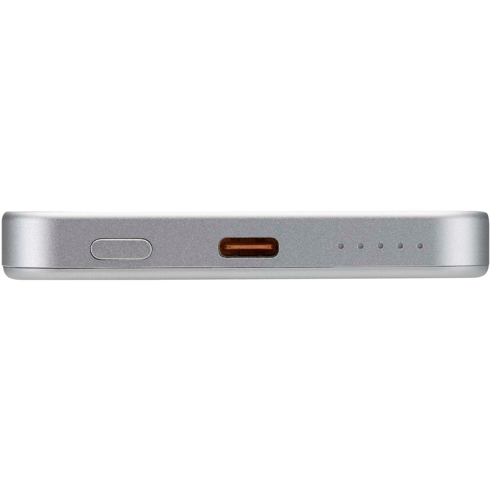 Avis 5000 mAh magnetisk powerbank i RCS-återvunnet aluminium 
