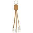 Bates wheat straw and cork 3-in-1 charging cable - image 2