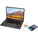 Chechia 5-i-1 100 cm utdragbar datasynkroniserings- och 45 W snabbladdningskabel av återvunnen plast med bambudetaljer - bild 5