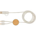 Chechia 5-i-1 150 cm datasynkroniserings- og 27 W hurtigladingskabel med trykk - bilde 1