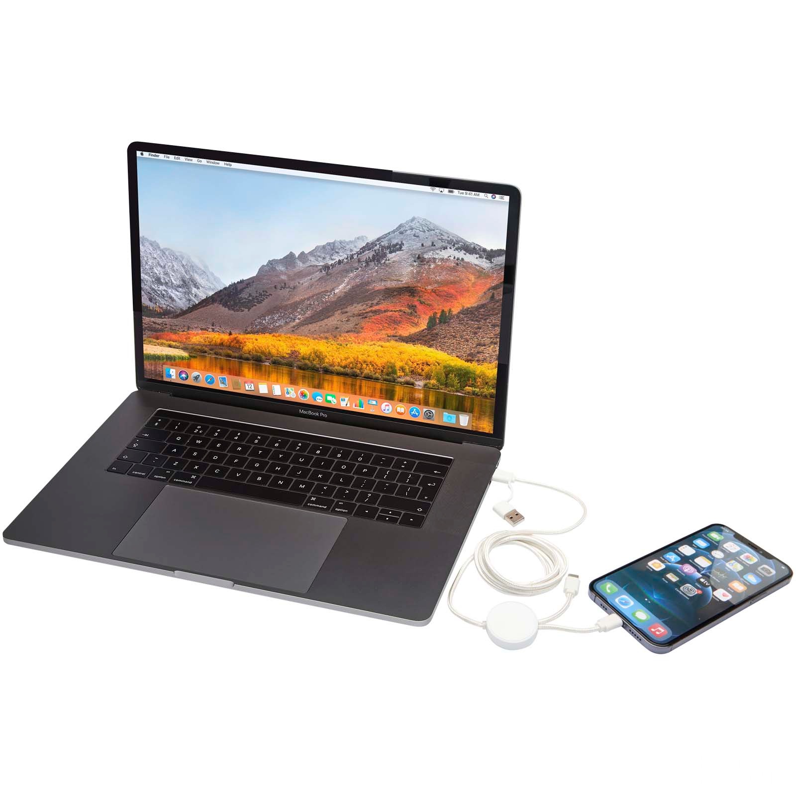 Citala 5-i-1 150 cm datasynkroniserings- og 27 W hurtigladingskabel med trykk