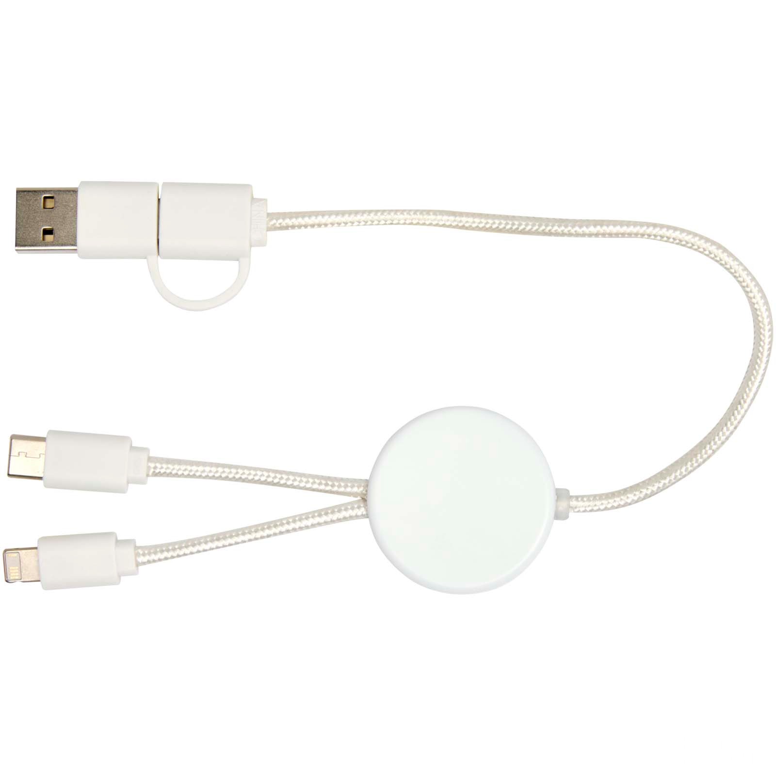 Citala 5-in-1 recycled plastic 30 cm data sync and 27W fast charge cable
