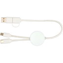 Citala 5-in-1 recycled plastic 30 cm data sync and 27W fast charge cable - image 1