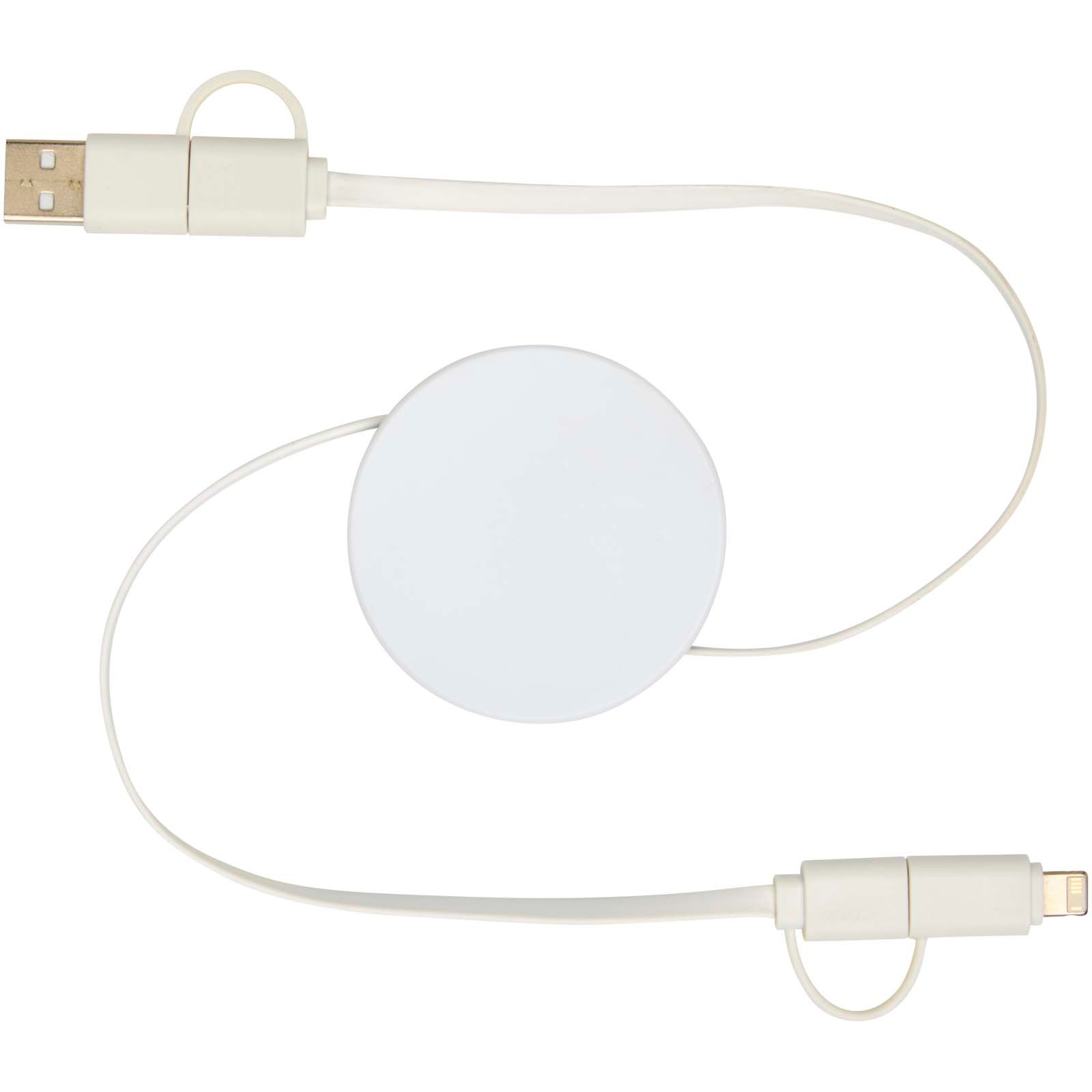 Citala 5-i-1 90 cm utdragbar datasynkroniserings- och 40 W snabbladdningskabel av återvunnen plast