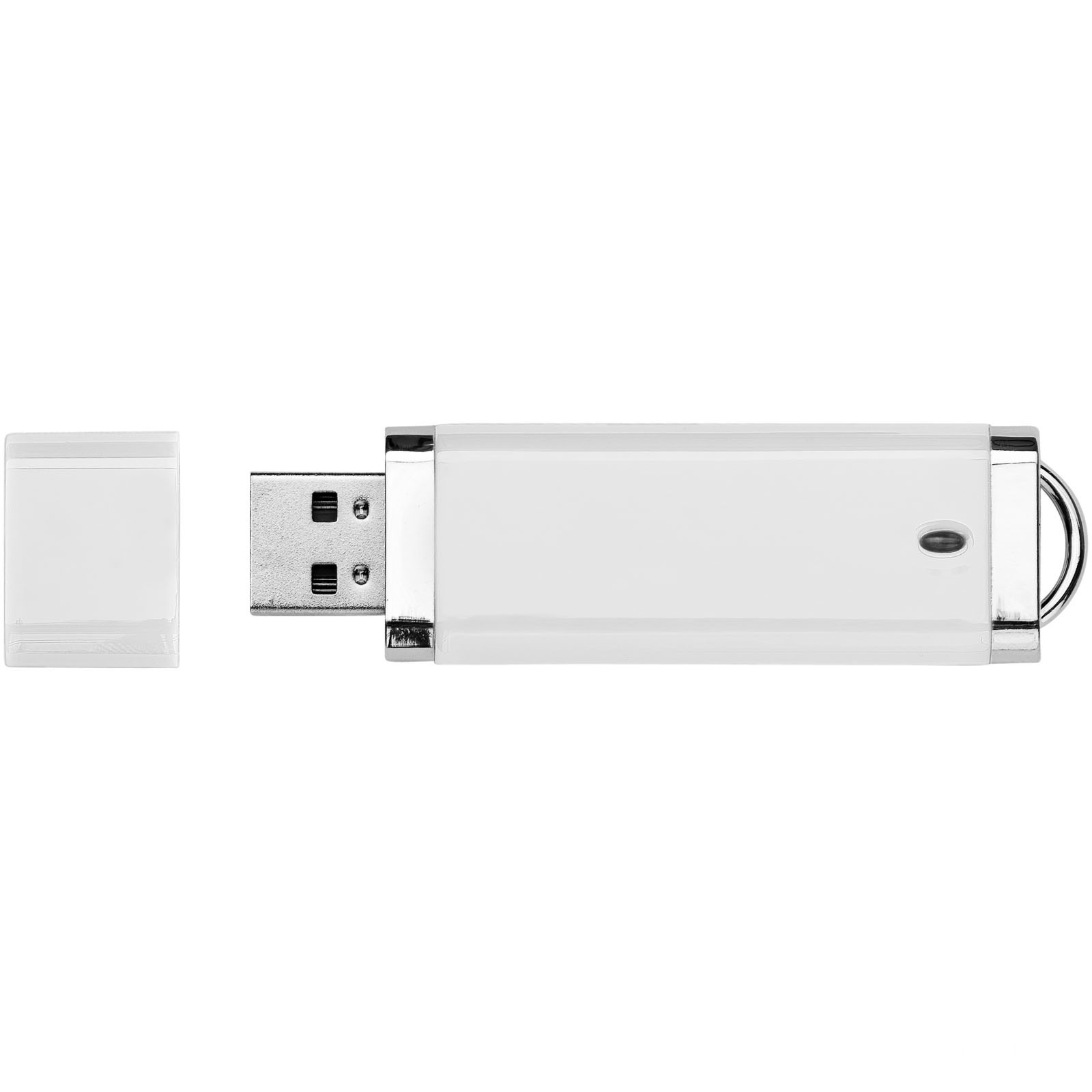Flat USB-minne - Vit, forside