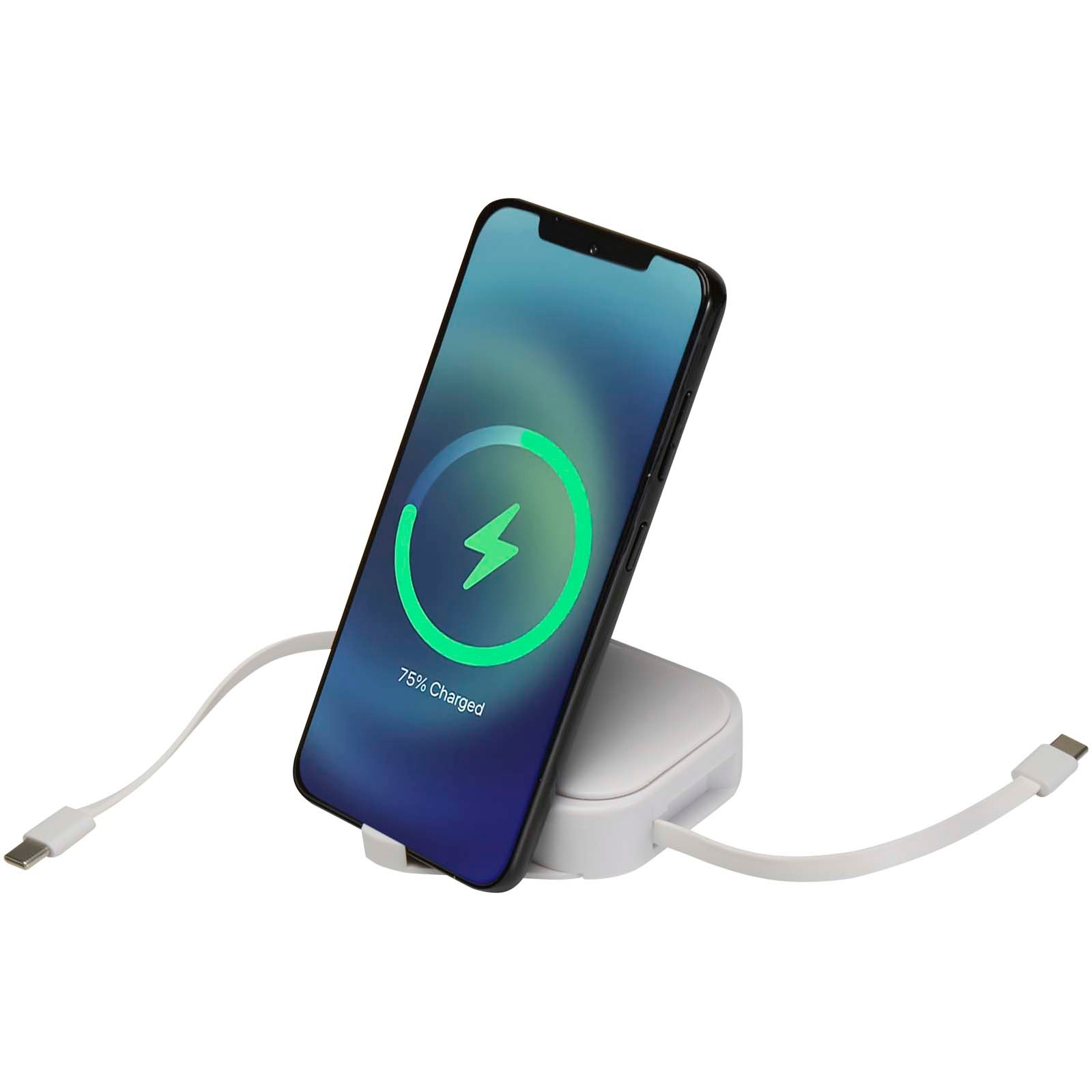 Gloas 5-in-1 recycled retractable data sync and 100W fast charge cable with smartphone tool kit