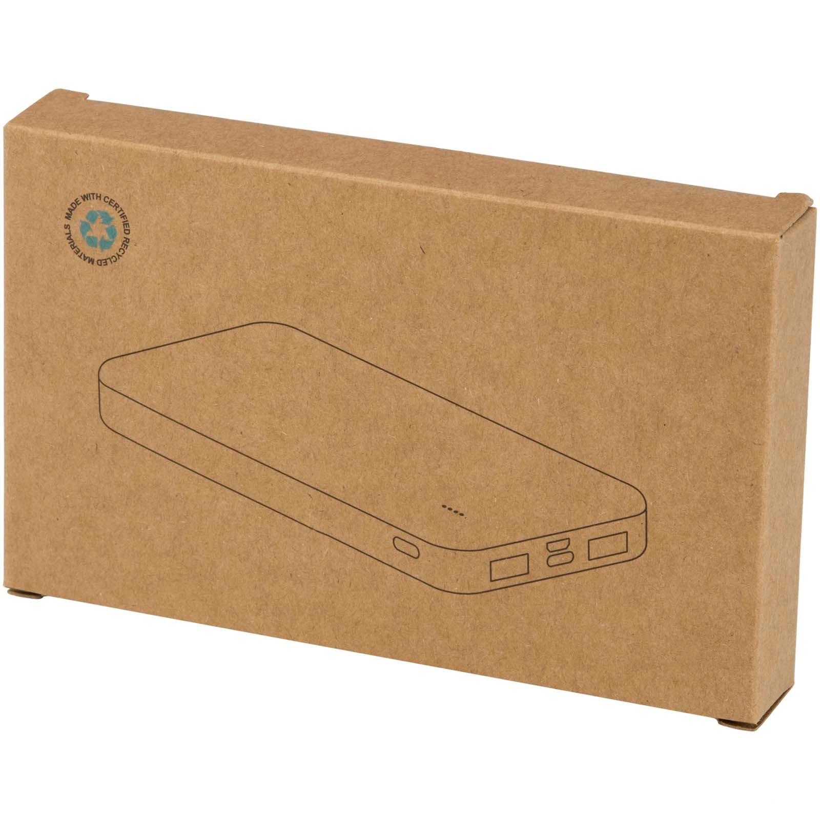 Intan 10 000 mAh 10 W powerbank av resirkulert plast med logo