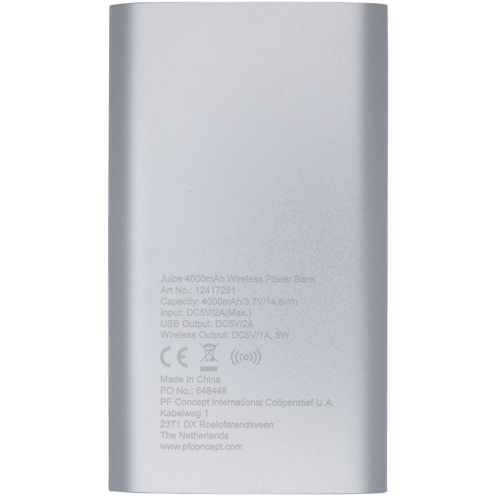 Juice 4,000 mAh Wireless Aluminum Powerbank