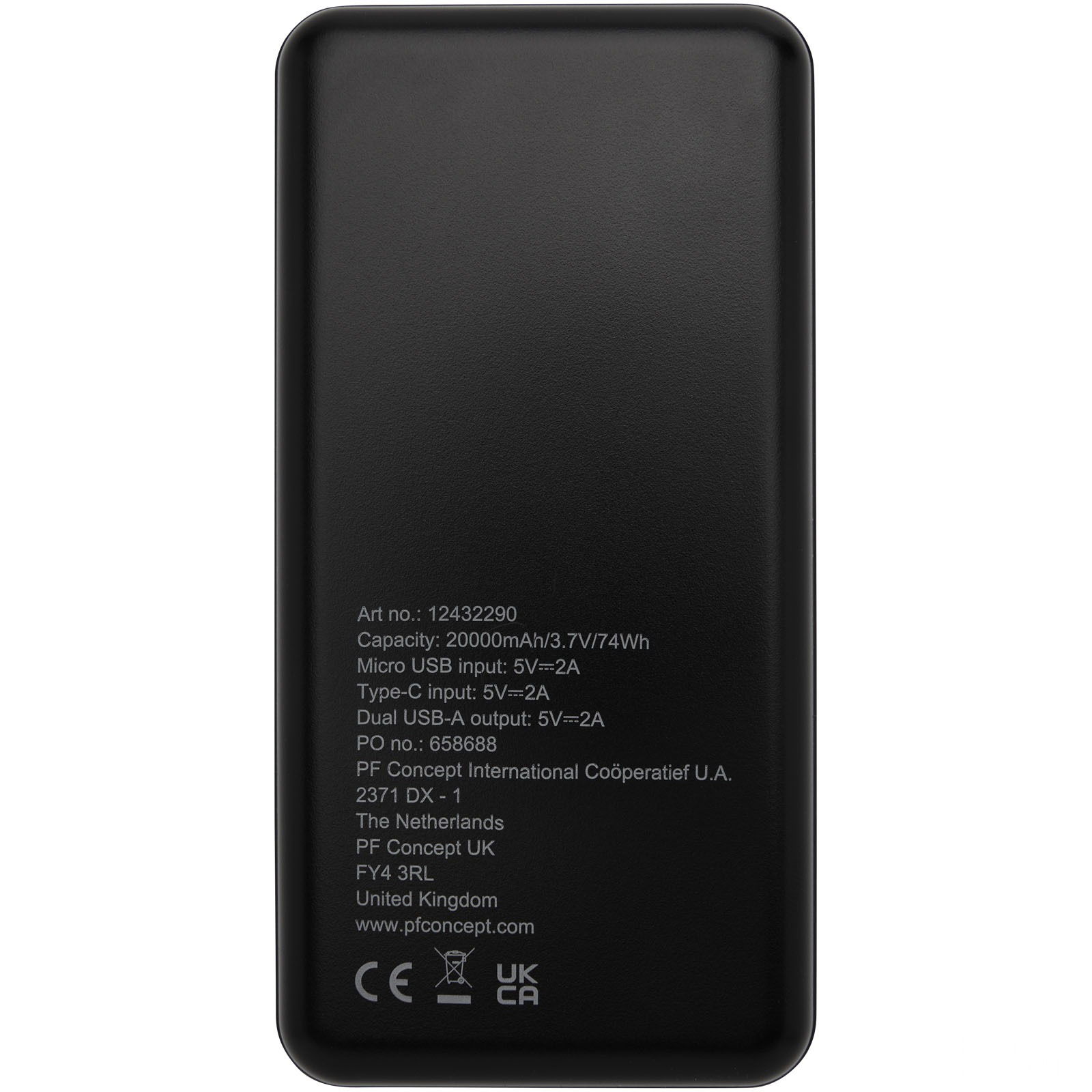 Loop 20 000 mAh powerbank i återvunnen plast 