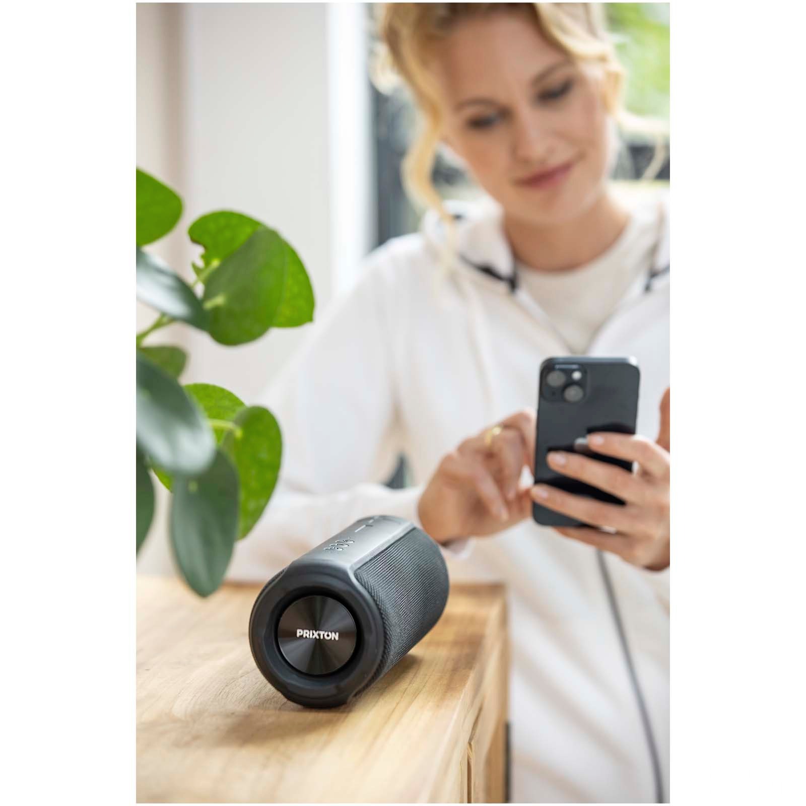 Prixton Echo Box høyttaler med logo