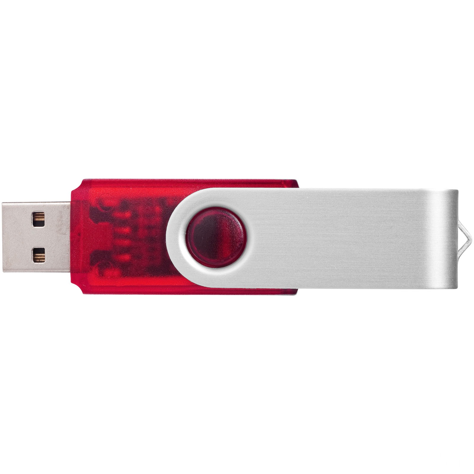Rotate gjennomsiktig USB-minne 3.0 - Röd, forside