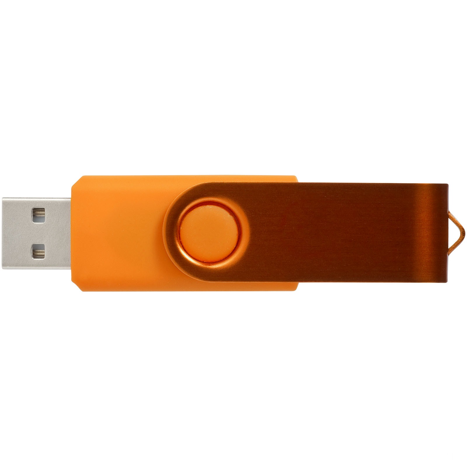 Rotate Metallic USB-minne - Orange, forside