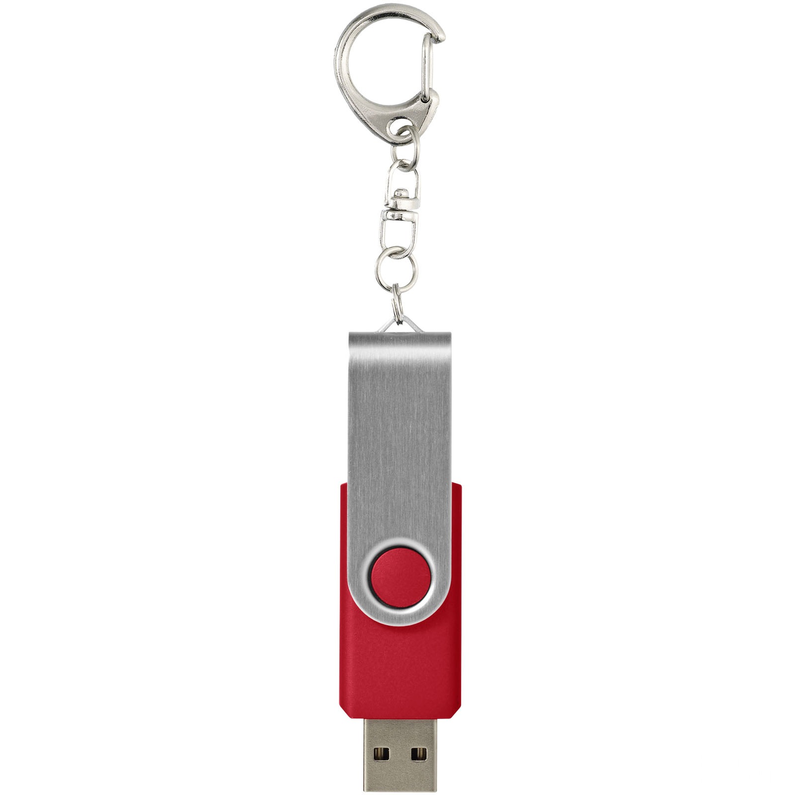 Rotate USB-minne 3.0 med nøkkelring - Röd, forside