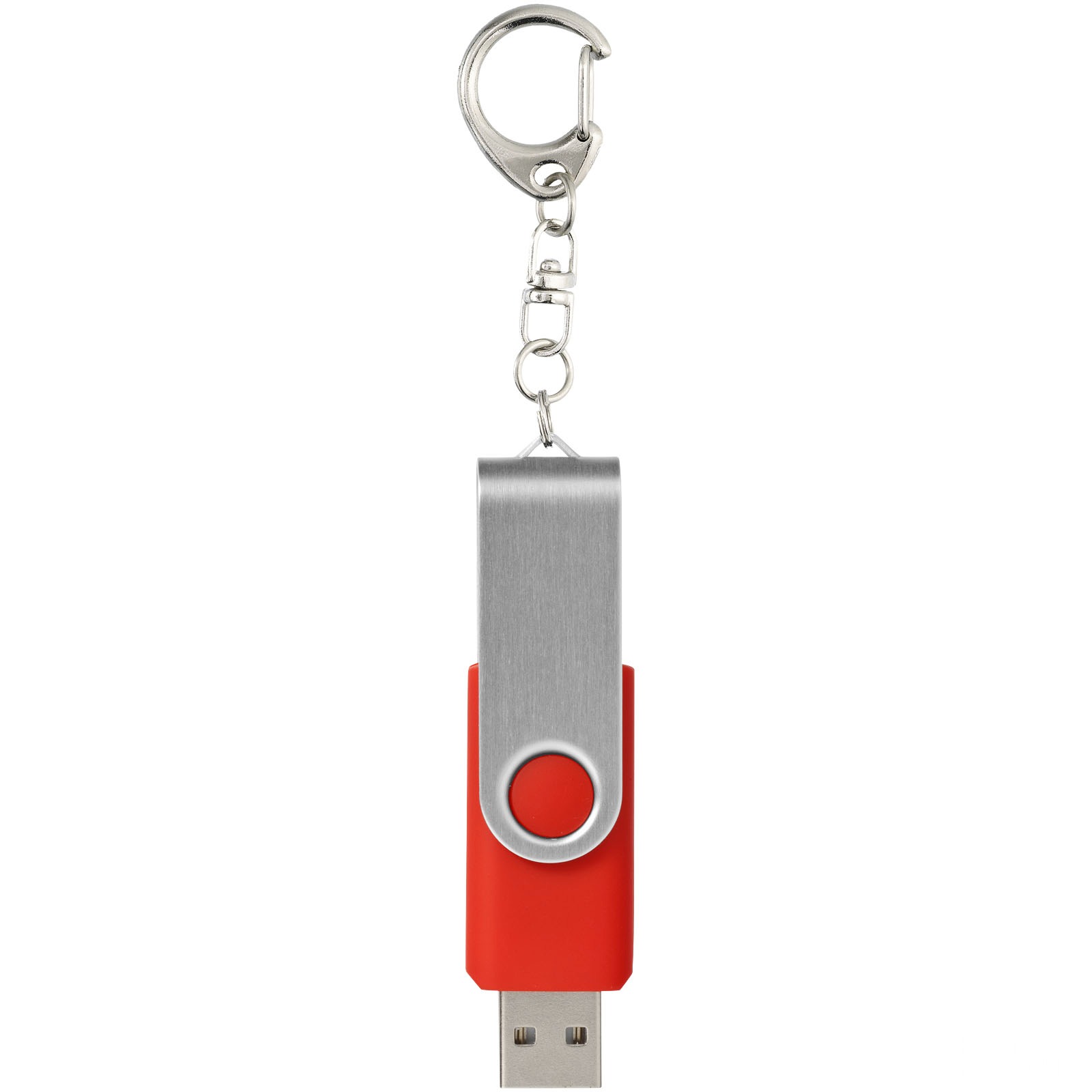 Rotate USB-minne med nøkkelring - Ljusröd, forside
