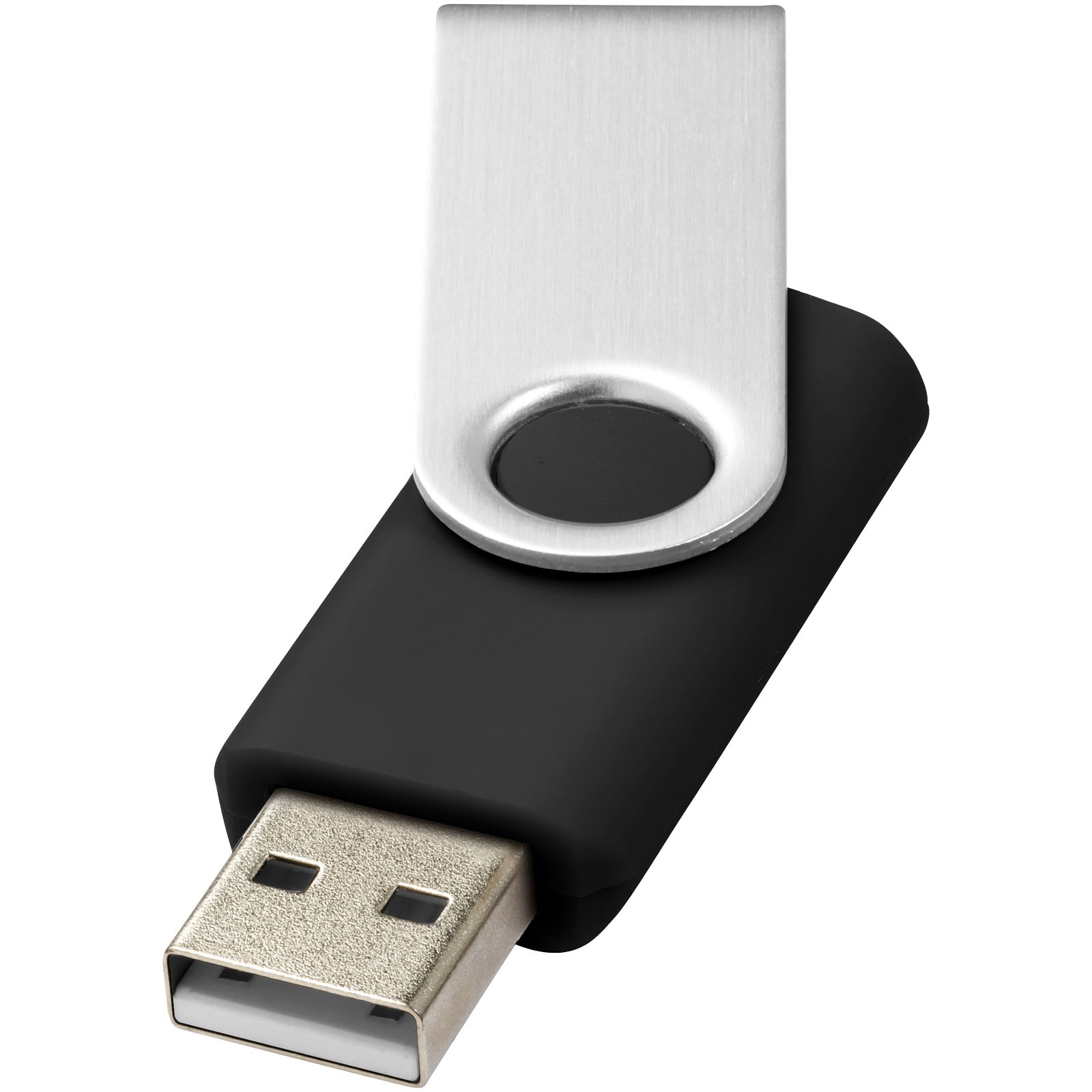 Rotate USB flash drive without key ring