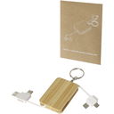 Reel 6-in-1 retractable bamboo key ring charging cable - image 4