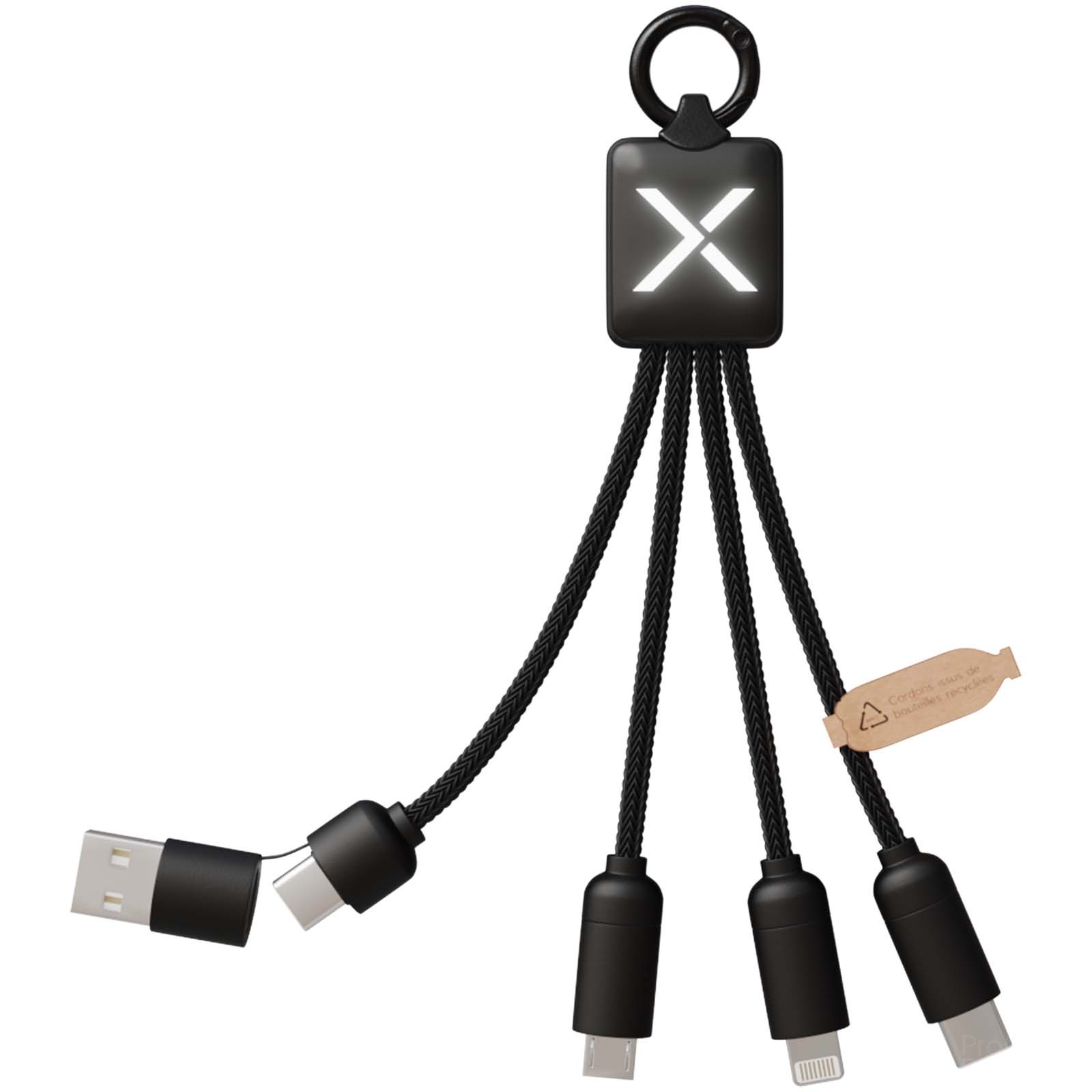 SCX.design C13 20 W 5-i-1-ladekabel med logo