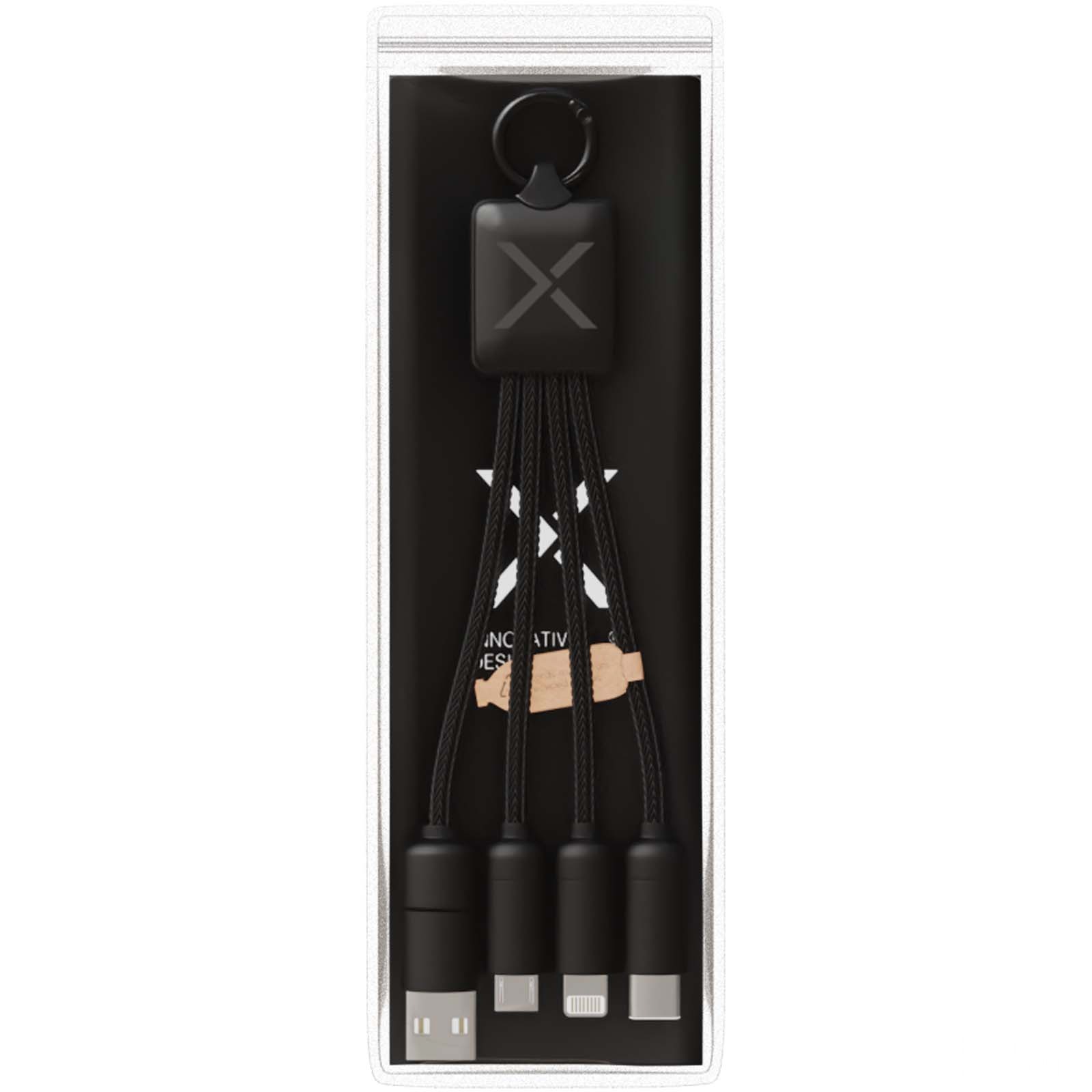 SCX.design C13 20 W 5-i-1-ladekabel med logo