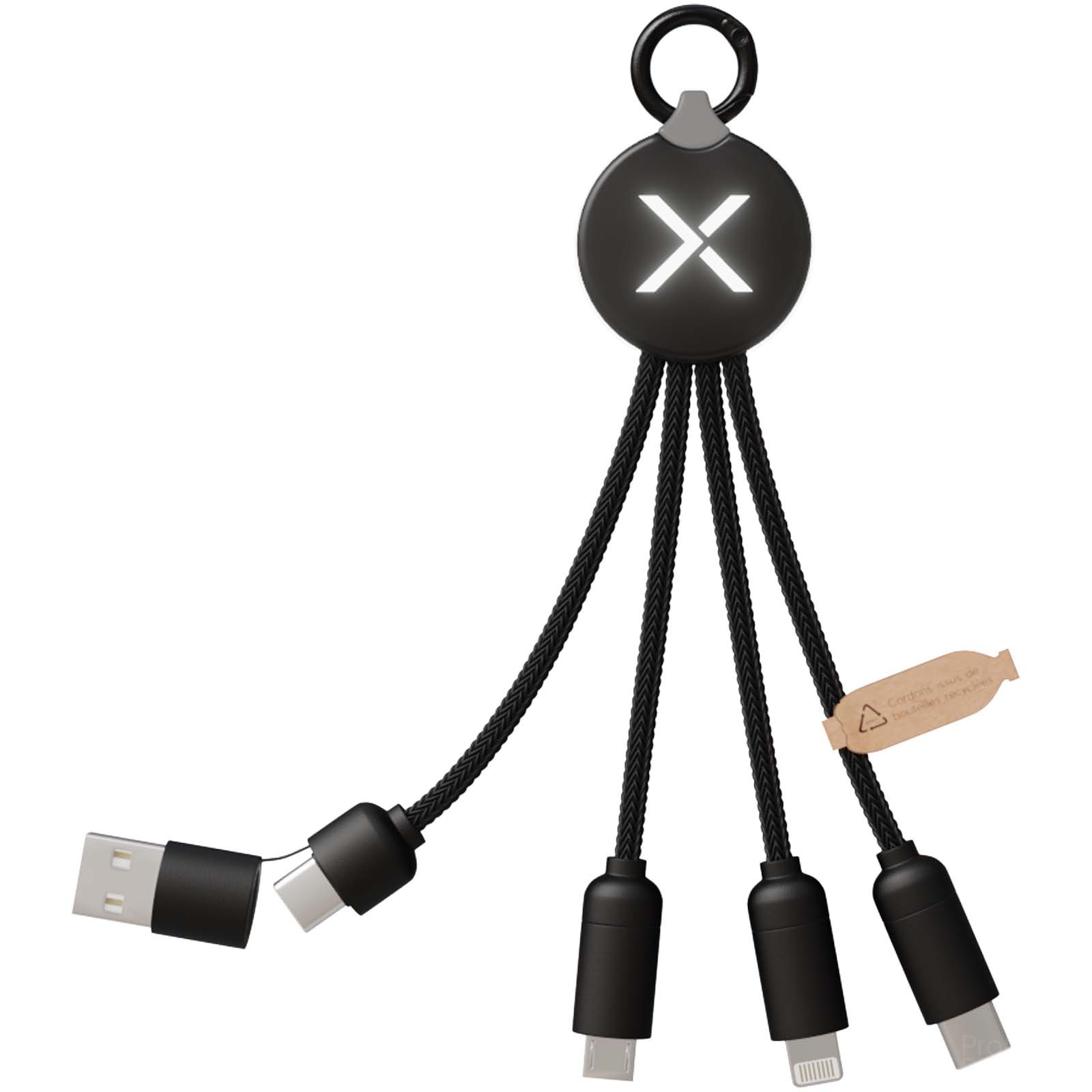 SCX.design C14 20 W 5-i-1-ladekabel med logo