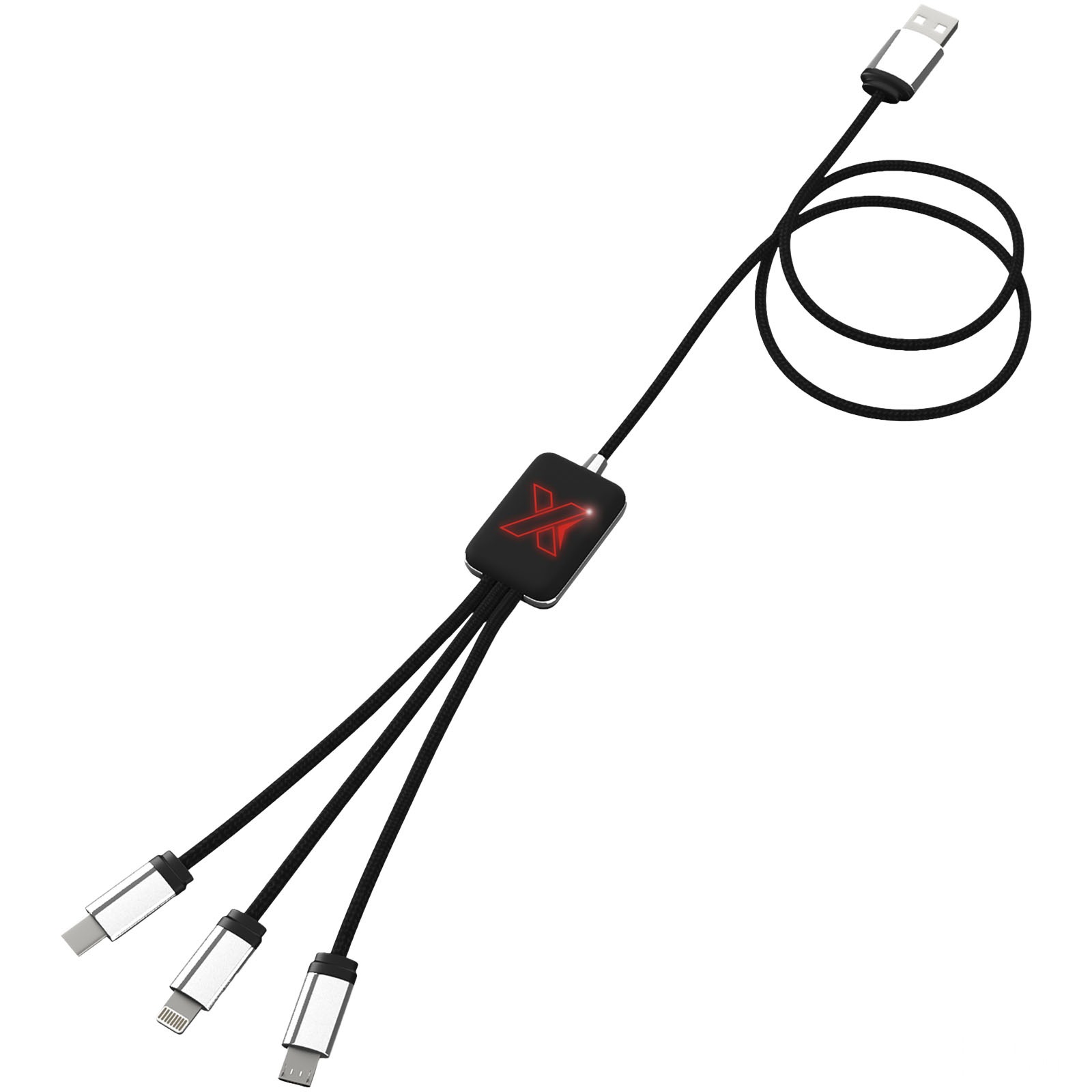 SCX.design C17 brukervennlig light-up kabel med logo