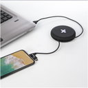 SCX.design C18 3-i-1 light-up reisekabel med logo - bilde 8