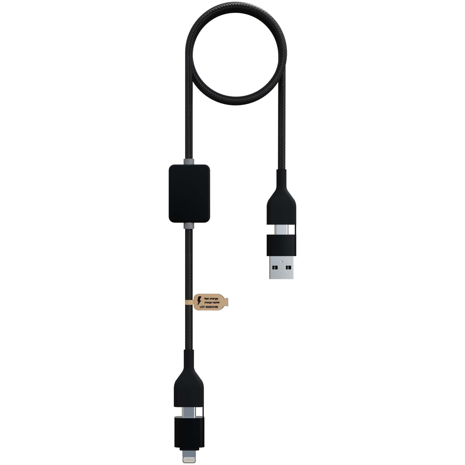 SCX.design C32 60 W ladekabel med strømbryter og opplyst logo
