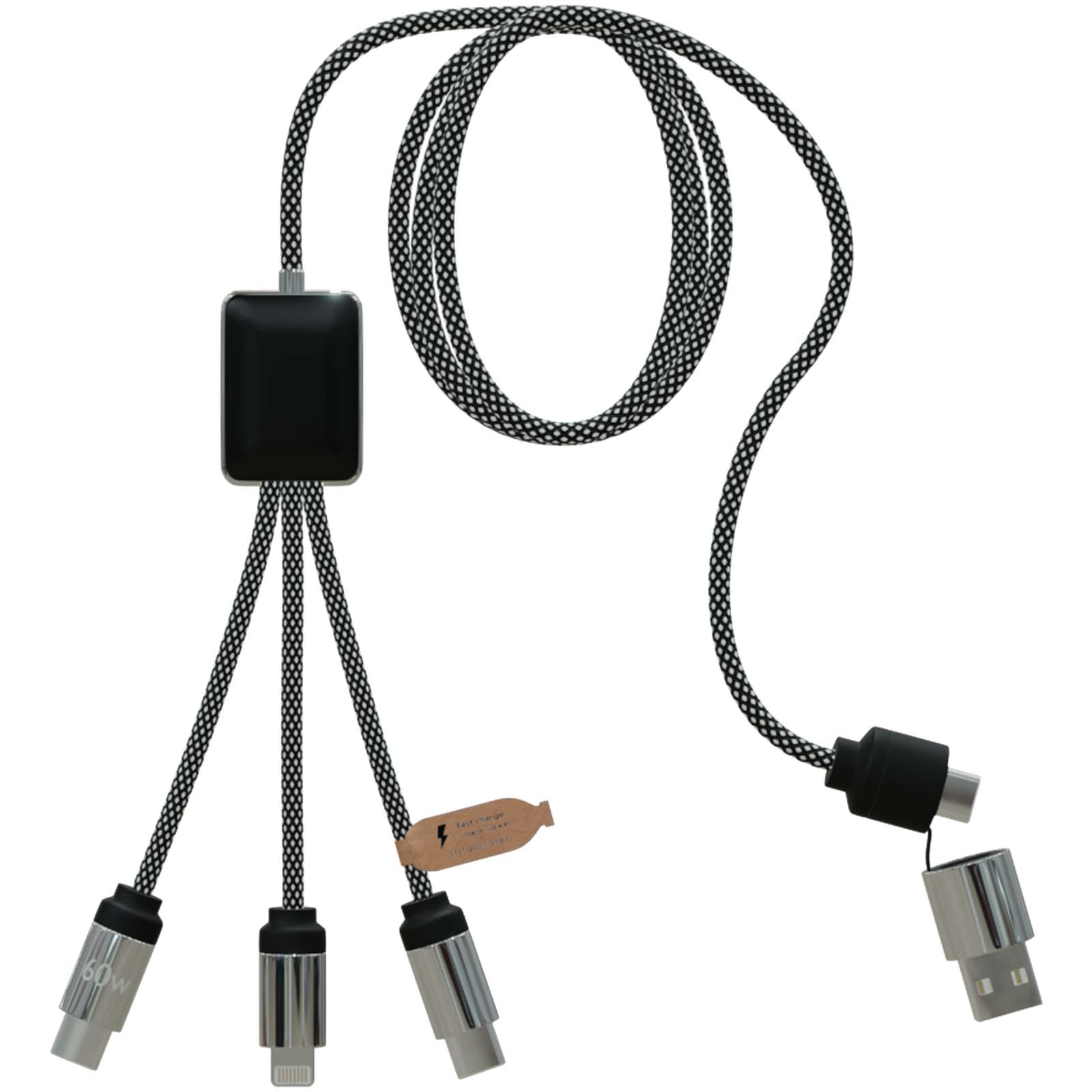 SCX.design C33 Type-C-ladekabel på 60 W med dobbeltbelyst logo