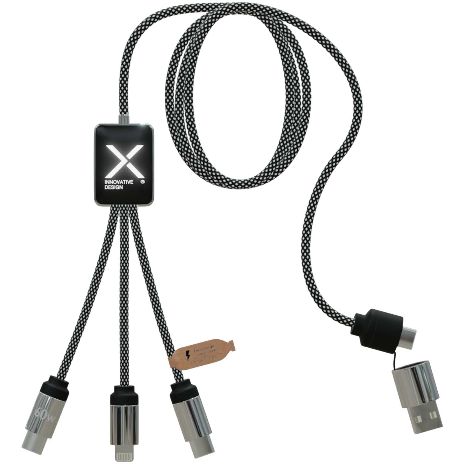 SCX.design C33 Type-C-ladekabel på 60 W med dobbeltbelyst logo