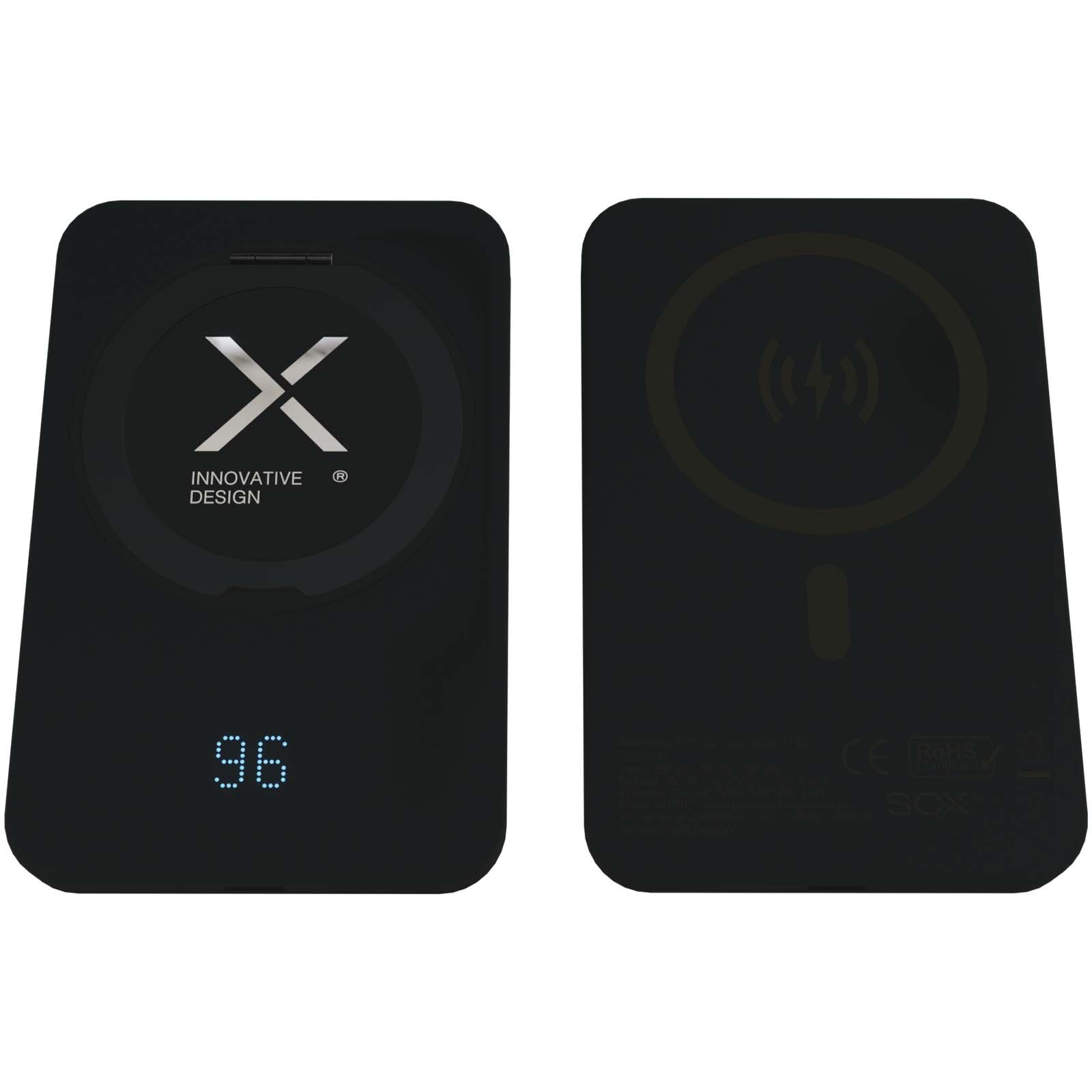 SCX.design P28 5 000 mAh powerbank med sammenleggbar ring