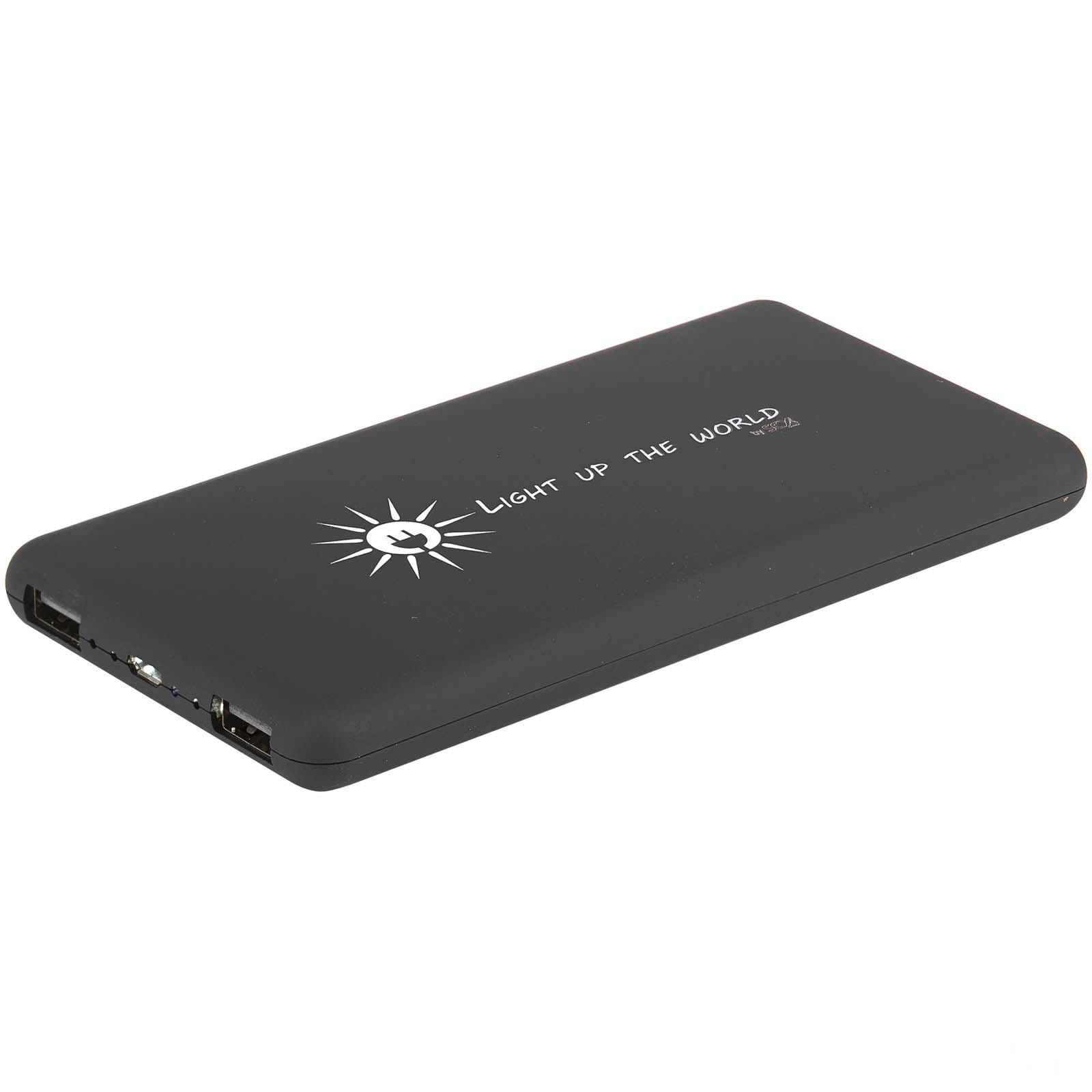 SCX.design P30 light-up 8000 mAh solcelledrevet powerbank med logo