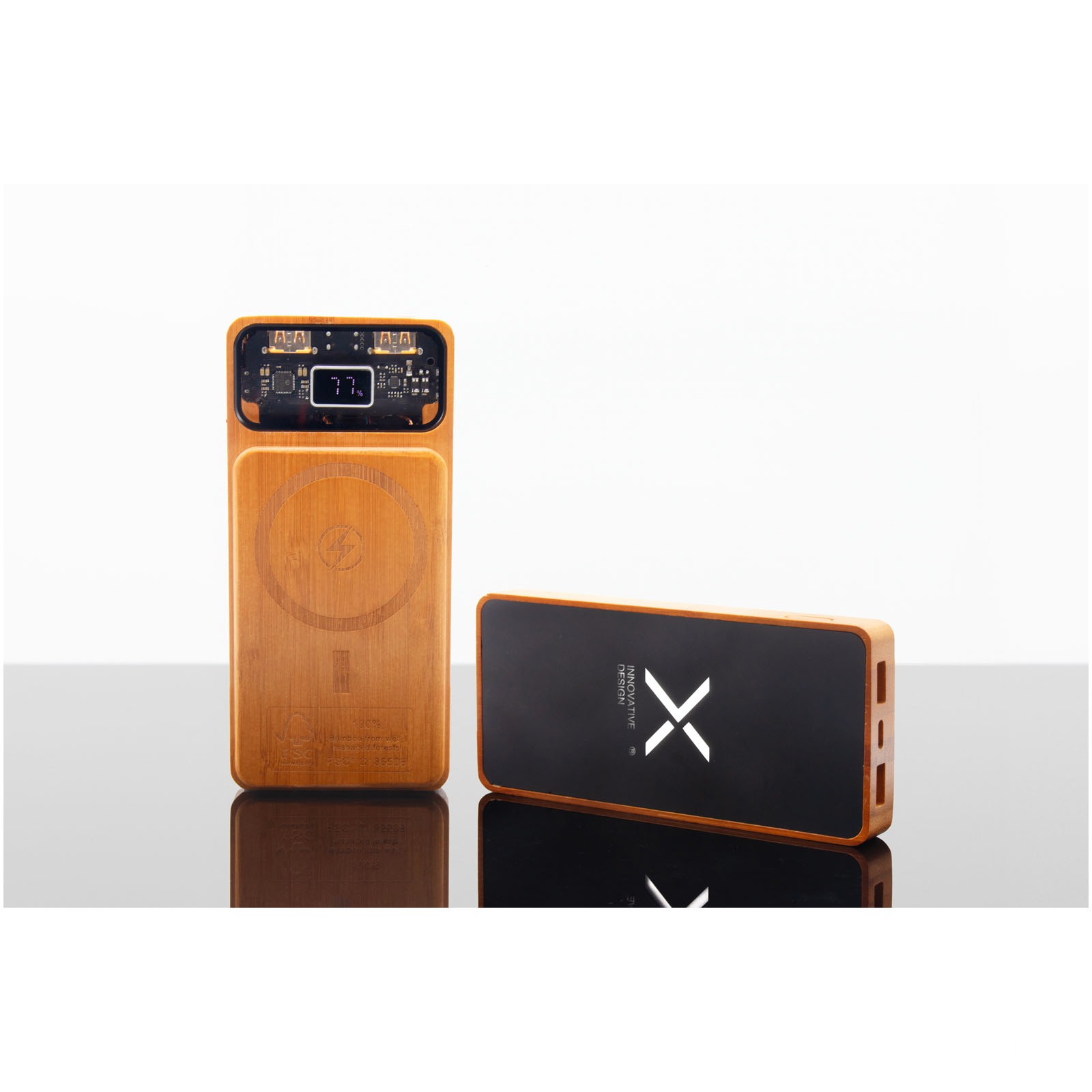 SCX.design P48 10 000 mAh magnetisk powerbank i tre 15 W