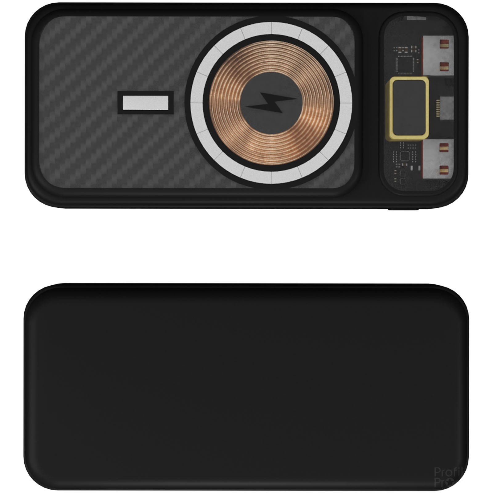SCX.design P50 magnetisk powerbank på 20 000 mAh - Svart, forside