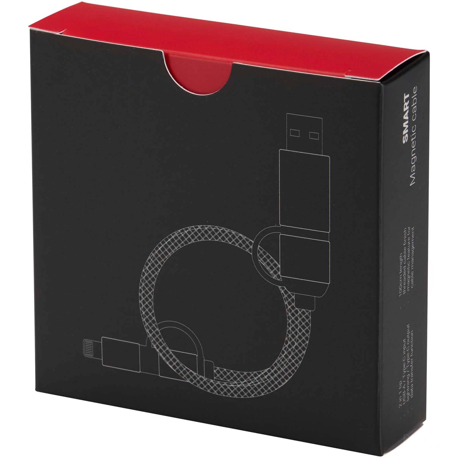 SMART 65 W 100 cm magnetisk 5-i-1-laddningskabel i RCS-återvunna material