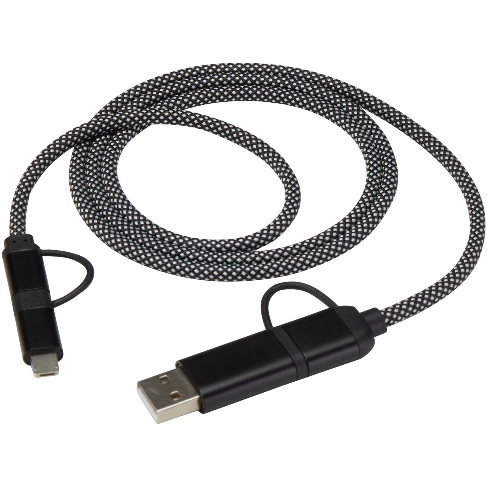 SMART 65 W 100 cm magnetisk 5-i-1-laddningskabel i RCS-återvunna material