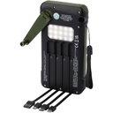 Soldy 10 000 mAh powerbank med soldynamo av RCS-resirkulert plast med trykk - bilde 4