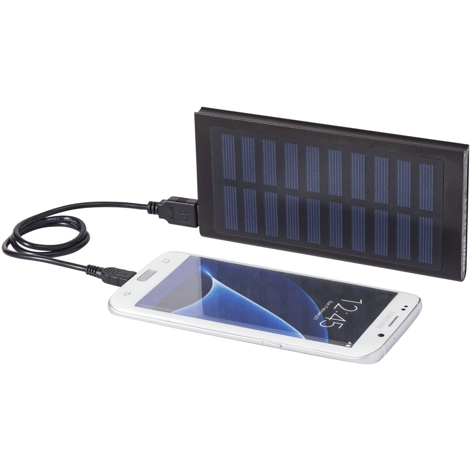 Stellar 8000 mAh Solar-Powered Aluminium Power Bank