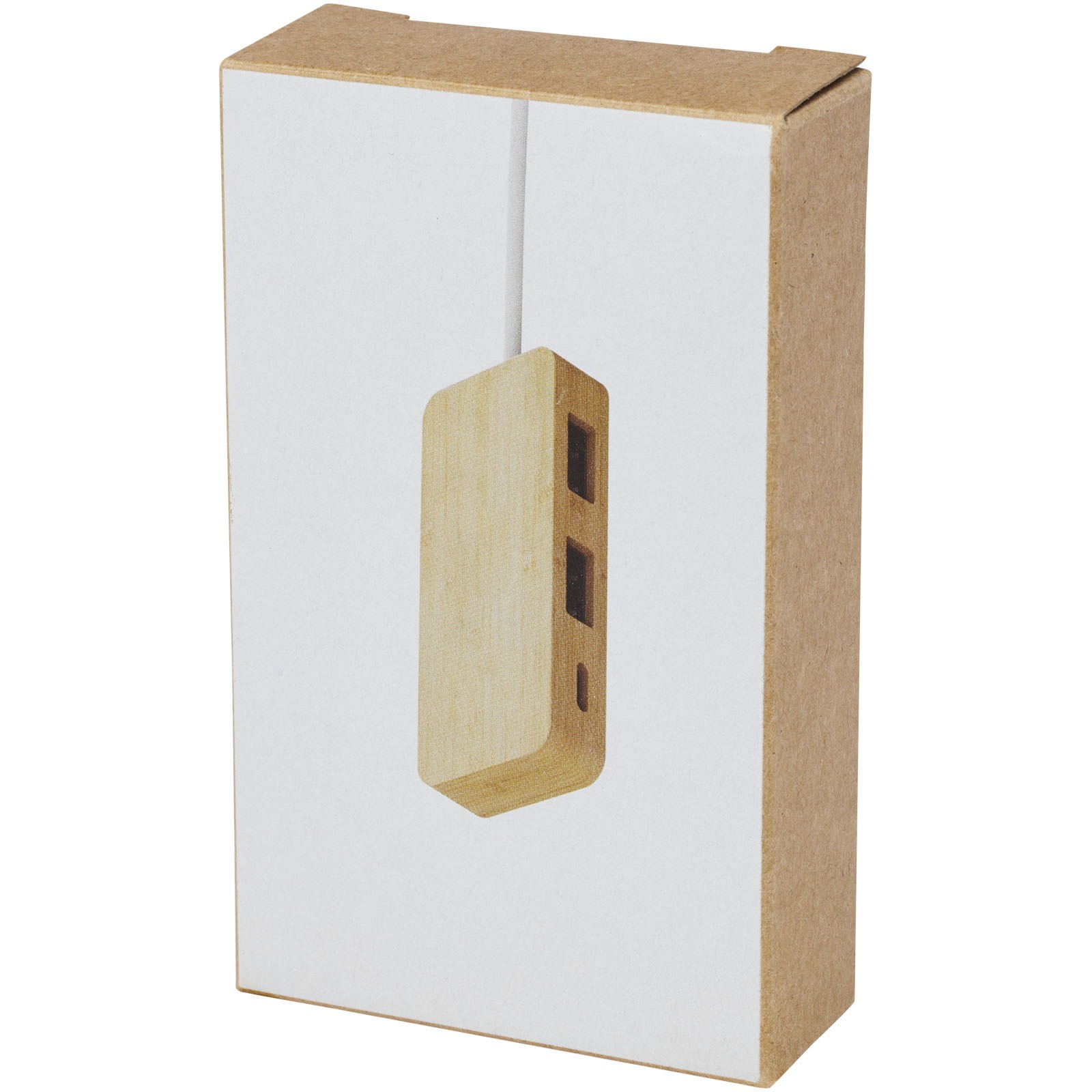 Tapas USB-hub av bambus med logo